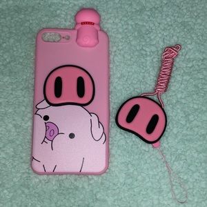 Cute Pig Soft Silicone Iphone 6/6s/7 Plus